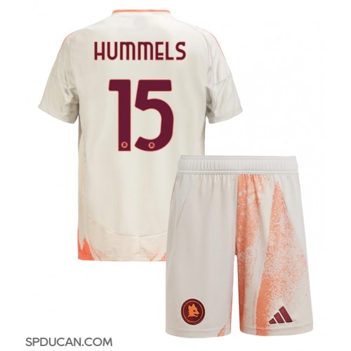 Dječji Nogometni Dres AS Roma Mats Hummels #15 Gostujuci 2024-25 Kratak Rukav (+ Kratke hlače)